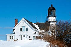 Cape Elizabeth Light Day After Winter Snowstorm